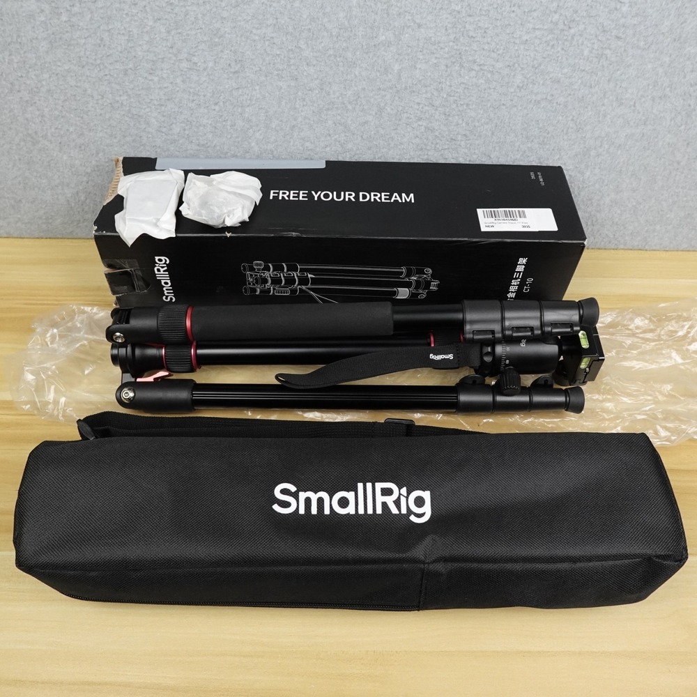 SmallRig Aluminum Alloy Camera Tripod CT-10 71" Foldable Black